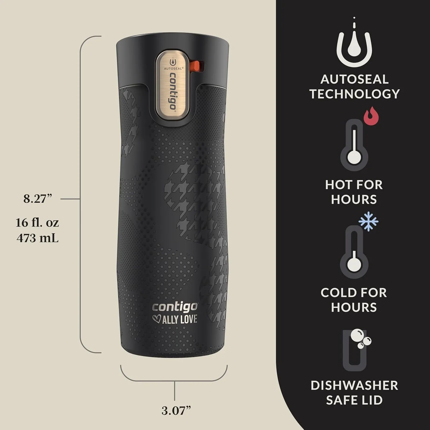 Contigo x Ally Love Stainless Steel Vacuum-Insulated Travel Mug